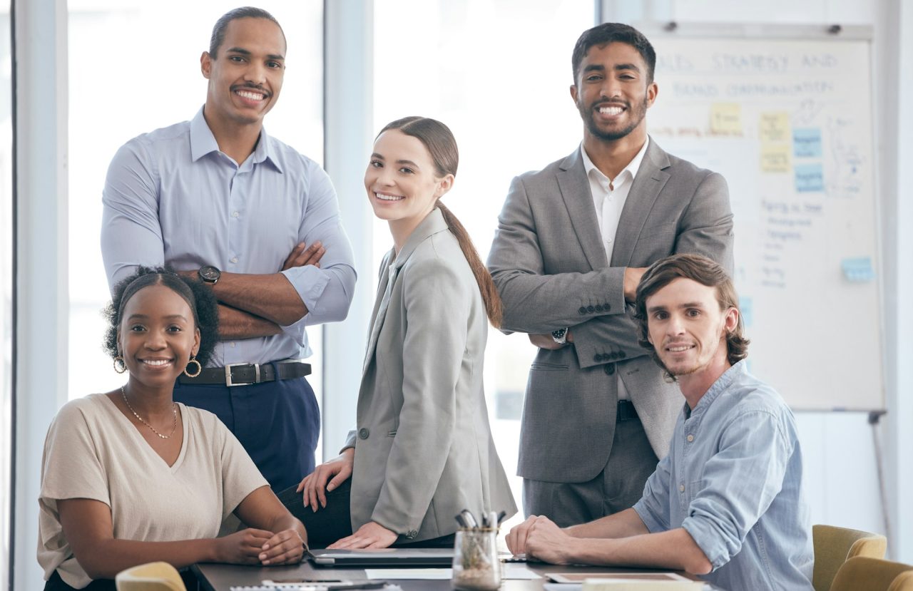 were-a-happy-team-shot-of-a-group-of-businesspeople-at-work