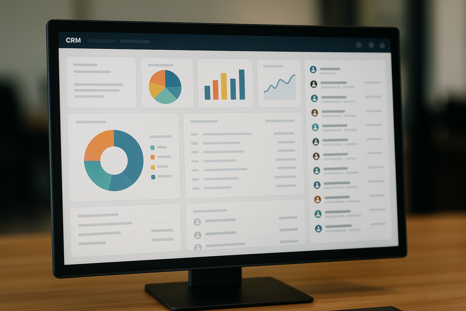 Une interface CRM illustrant la centralisation des données clients.