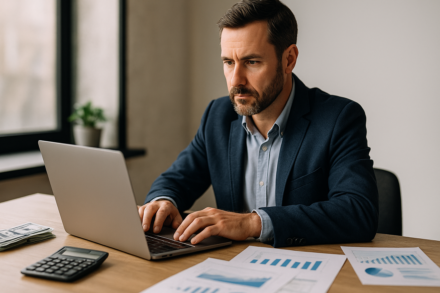 Aspects financiers d'une TPE avec technologie et leadership.