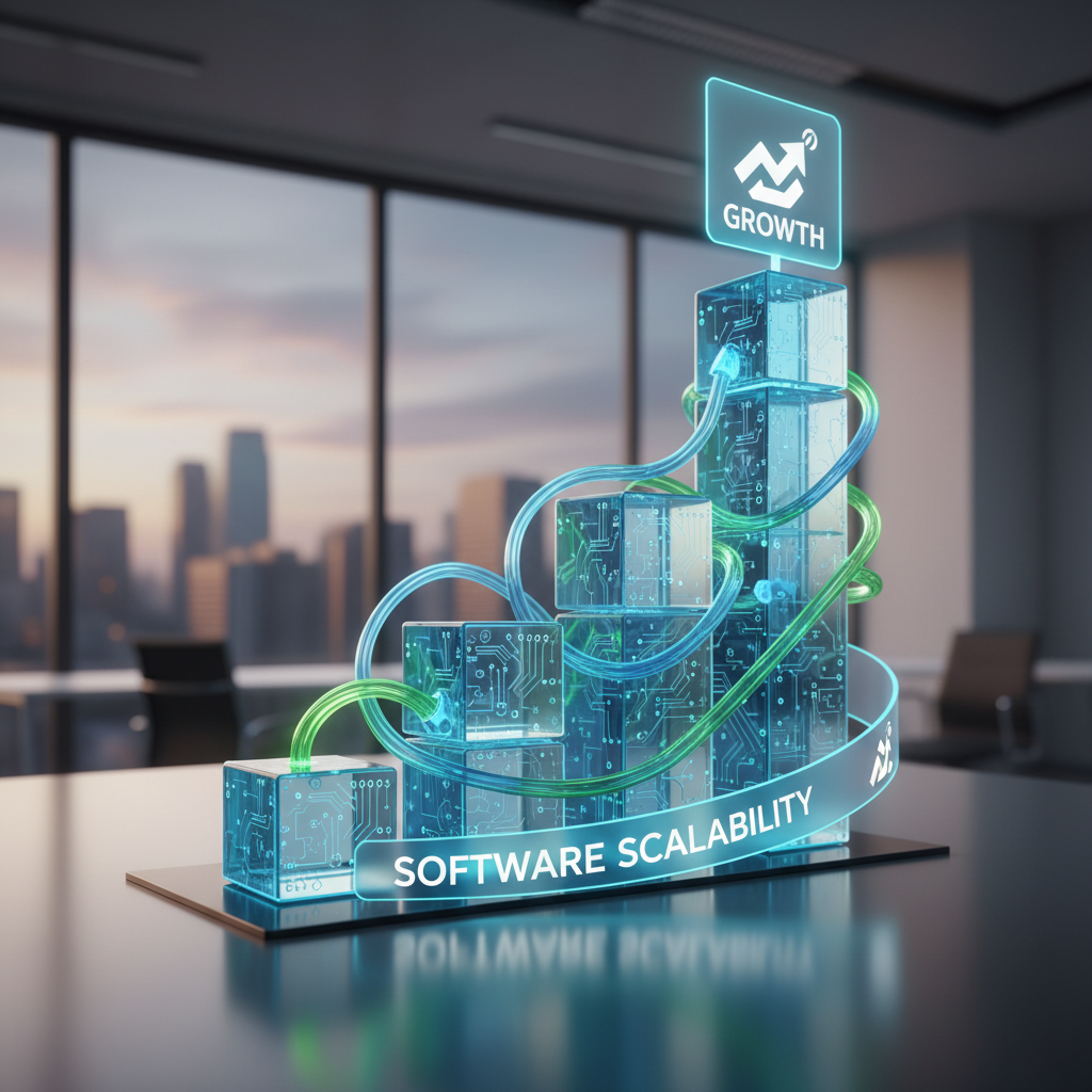 7 erreurs fatales à éviter lors du choix d’un CRM pour PME 5 Graphique illustrant la croissance et l'évolutivité d'un logiciel